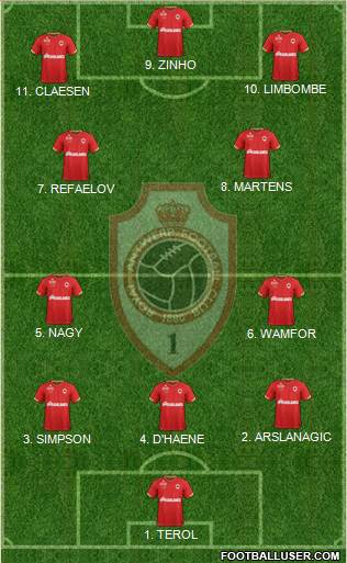 R Antwerp FC Formation 2023