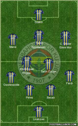 Fenerbahçe SK Formation 2023