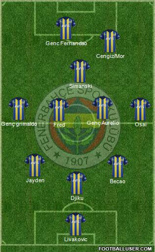 Fenerbahçe SK Formation 2024