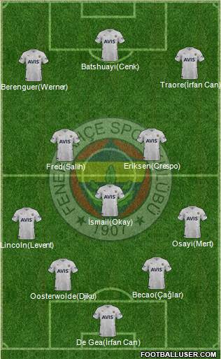 Fenerbahçe SK Formation 2024