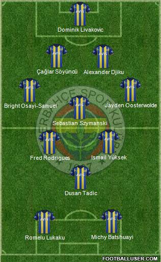 Fenerbahçe SK Formation 2024