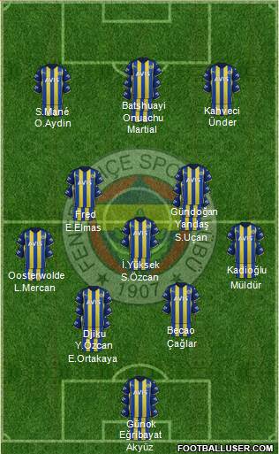 Fenerbahçe SK Formation 2024