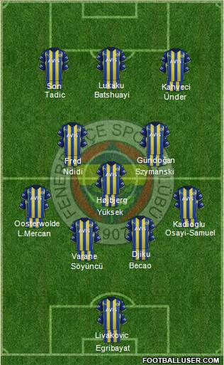 Fenerbahçe SK Formation 2024