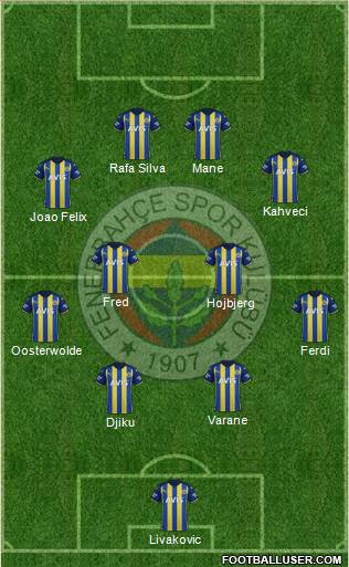 Fenerbahçe SK Formation 2024