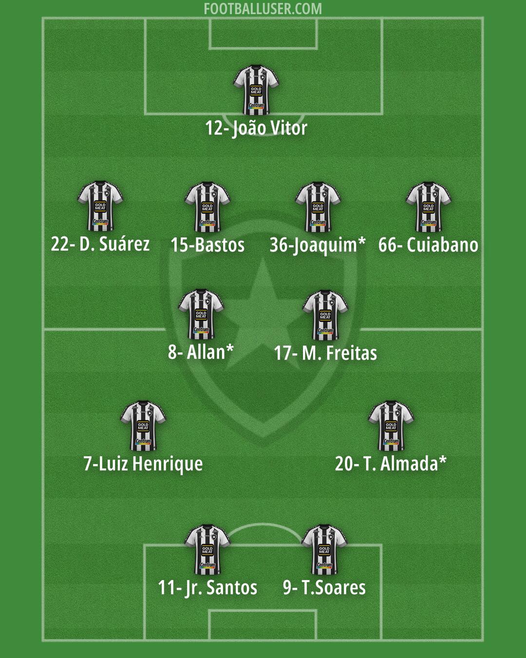 Botafogo Formation 2024