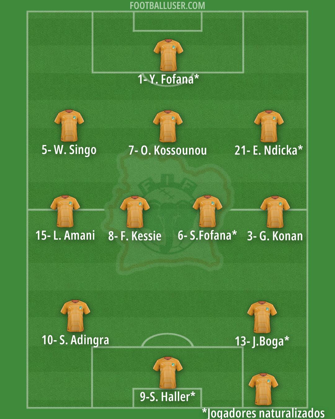 Ivory Coast Formation 2024