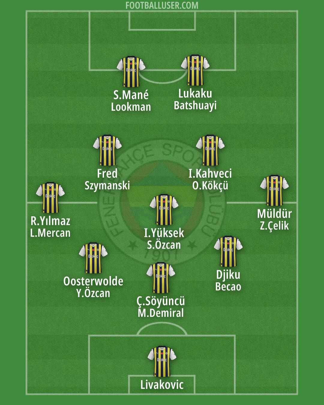 Fenerbahçe Formation 2024