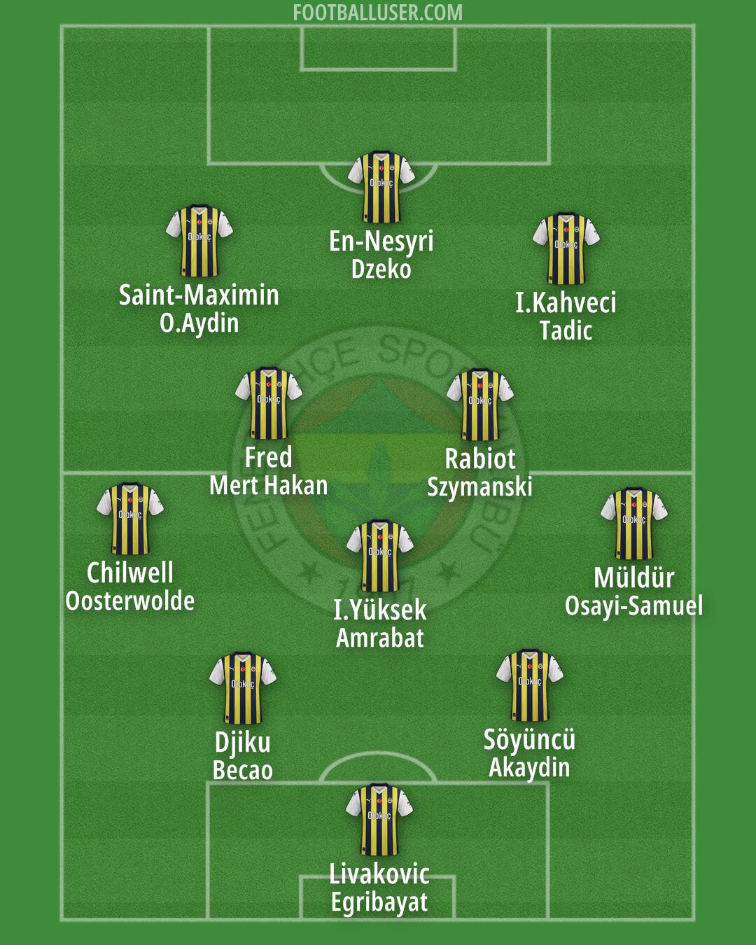 Fenerbahçe Formation 2024