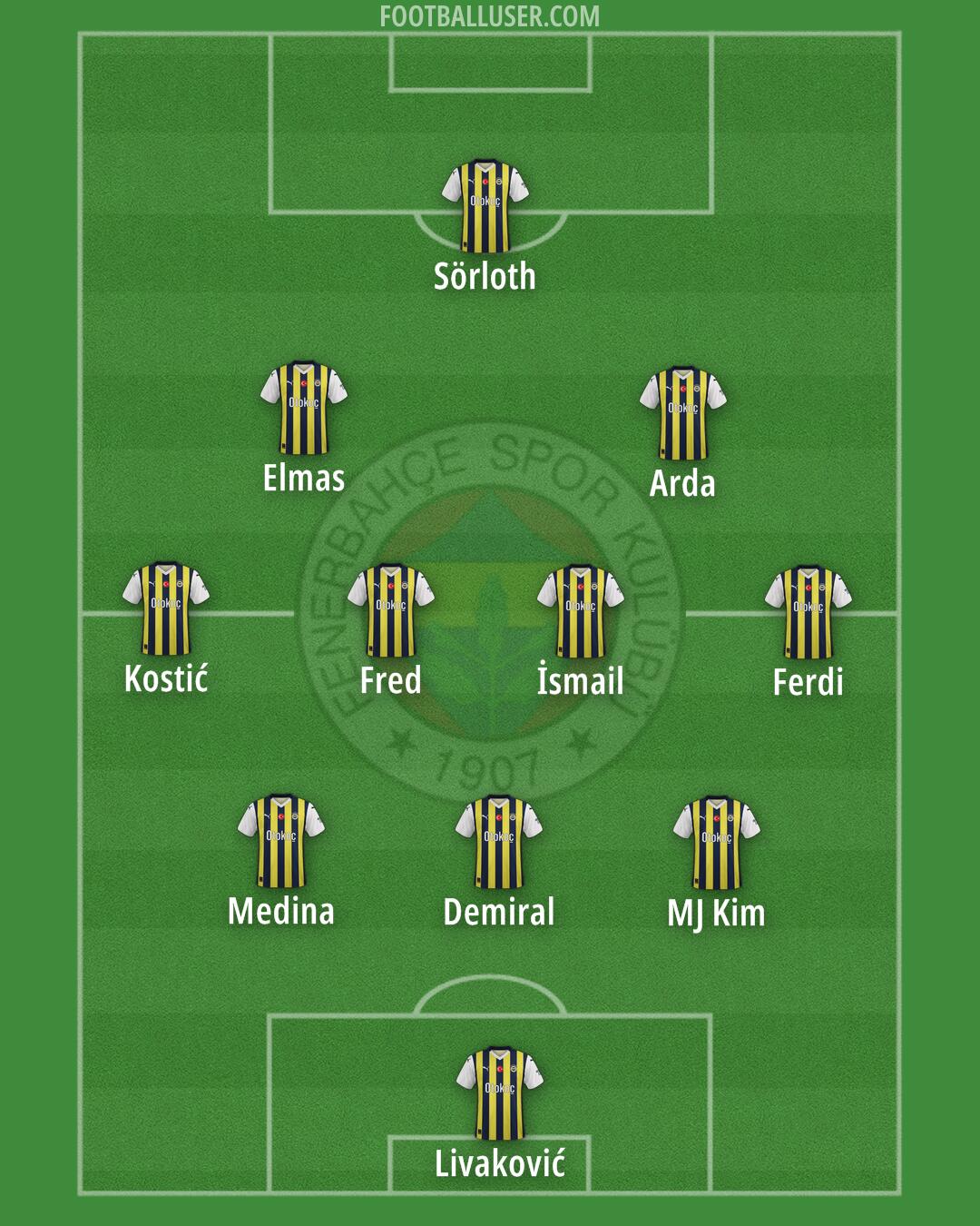 Fenerbahçe Formation 2024