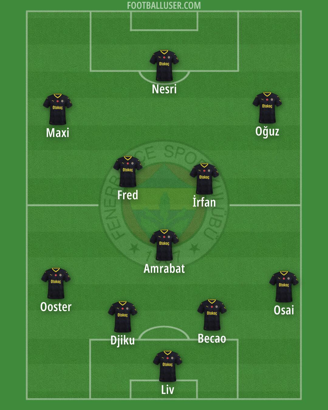 Fenerbahçe Formation 2024