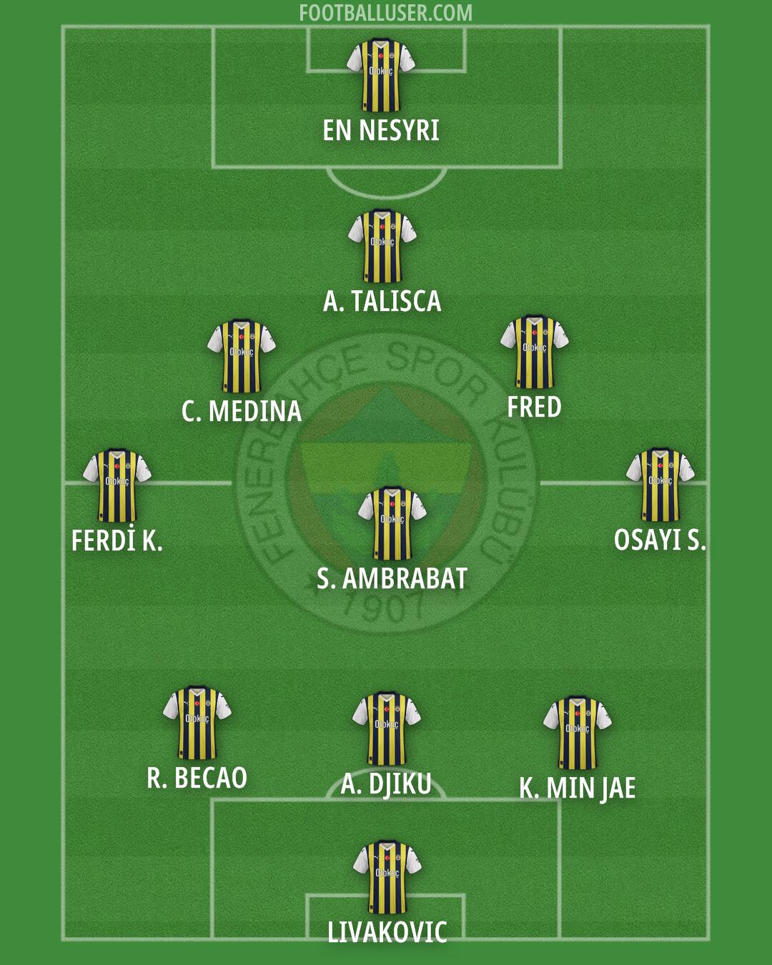 Fenerbahçe Formation 2024