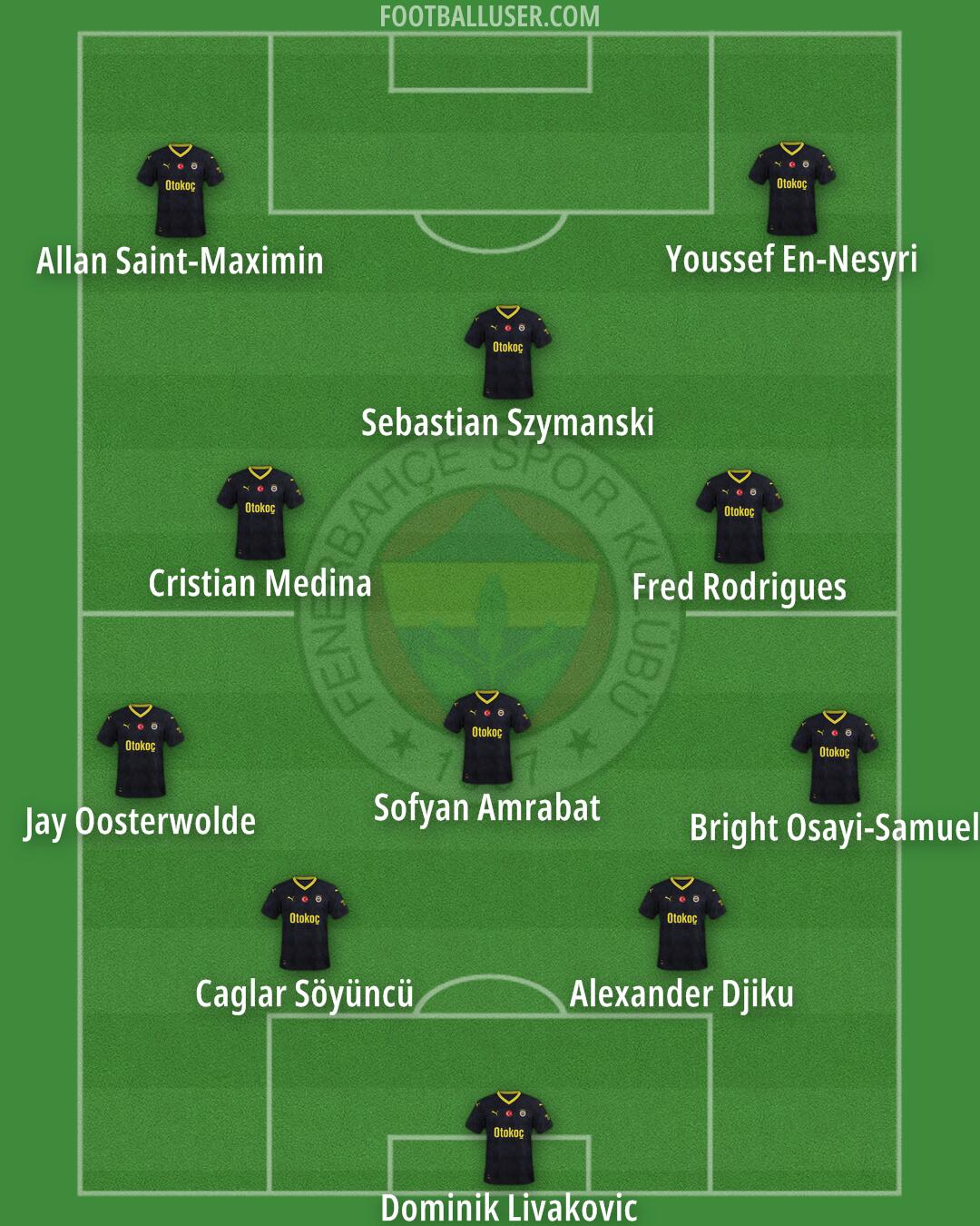 Fenerbahçe Formation 2024