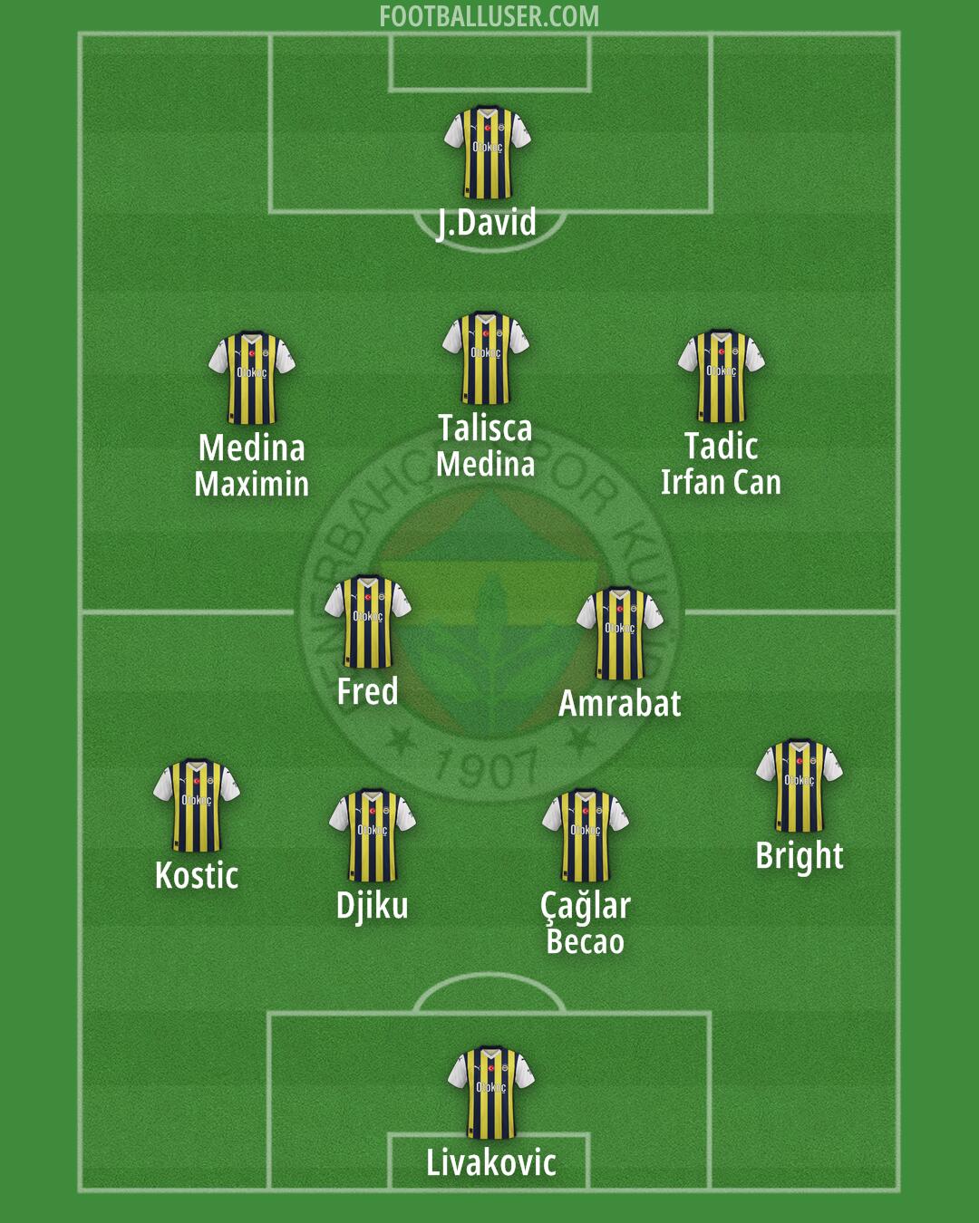 Fenerbahçe Formation 2024