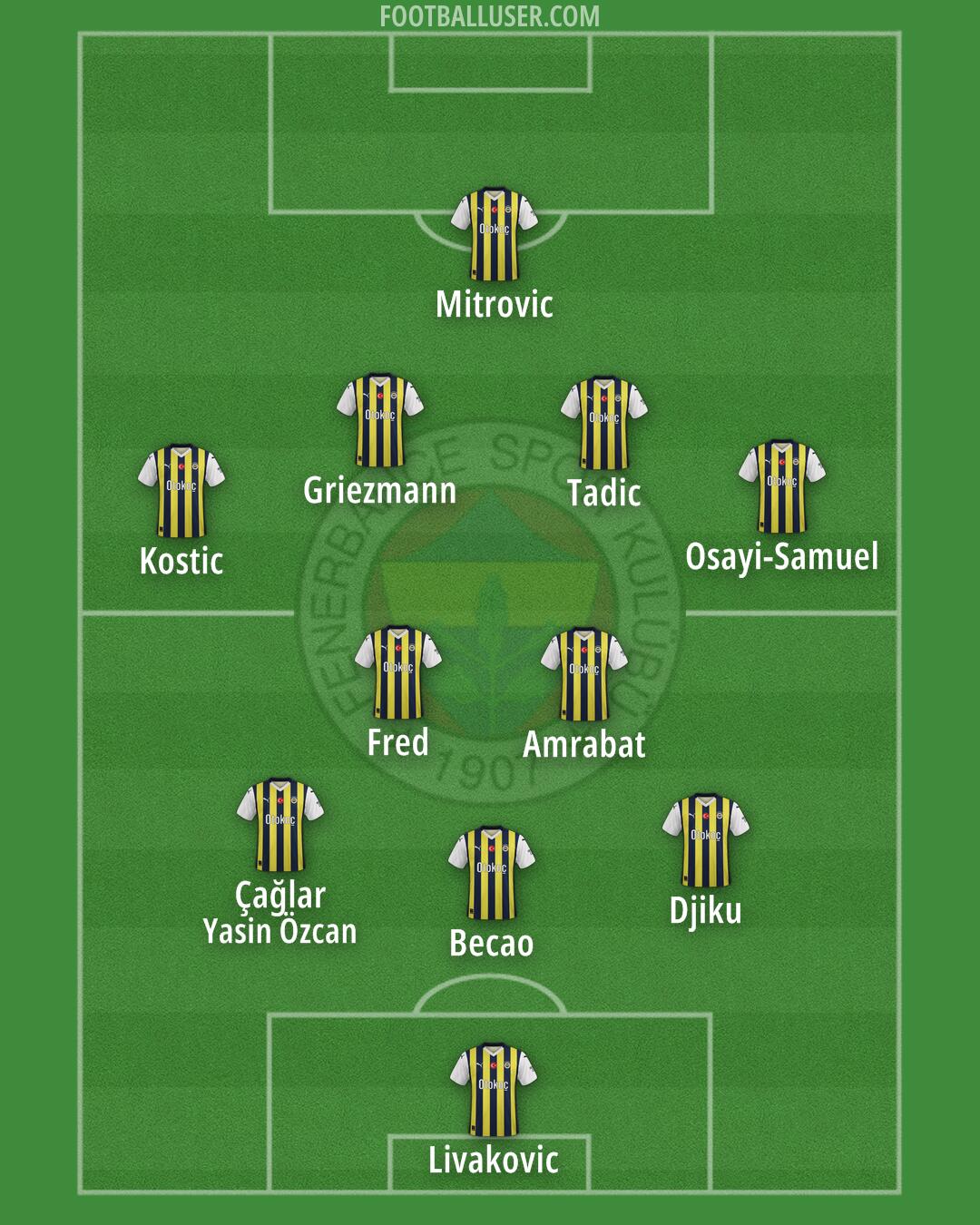 Fenerbahçe Formation 2024