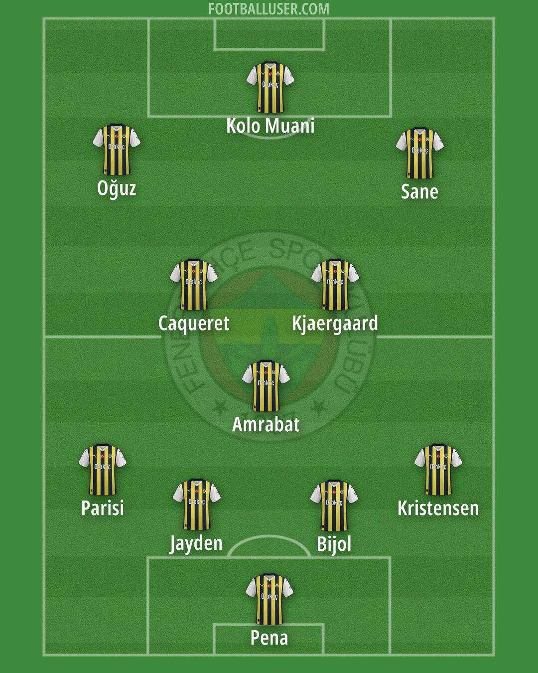 Fenerbahçe Formation 2024