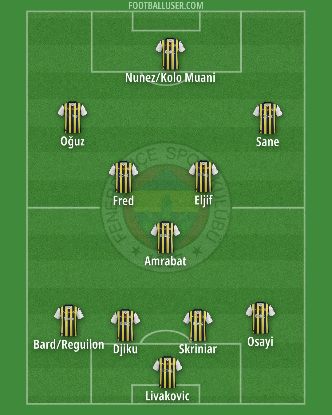 Fenerbahçe Formation 2024